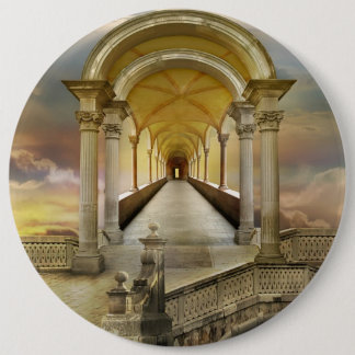 Soaring in heavens 6 cm round badge