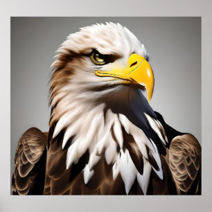 Soaring Majesty: The Eagle in Flight Poster