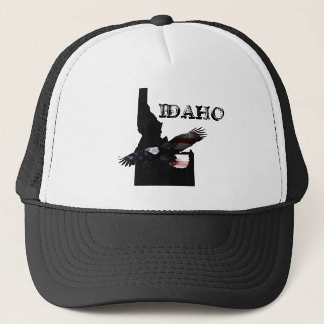 SOARING PATRIOT EAGLE IDAHO TRUCKER HAT (Front)
