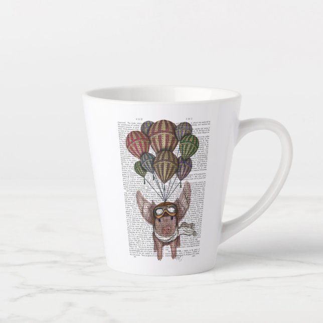 Soaring Pig Latte Mug (Right)