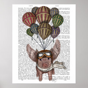 Soaring Pig Poster