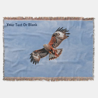 Soaring Red Kite Throw Blanket