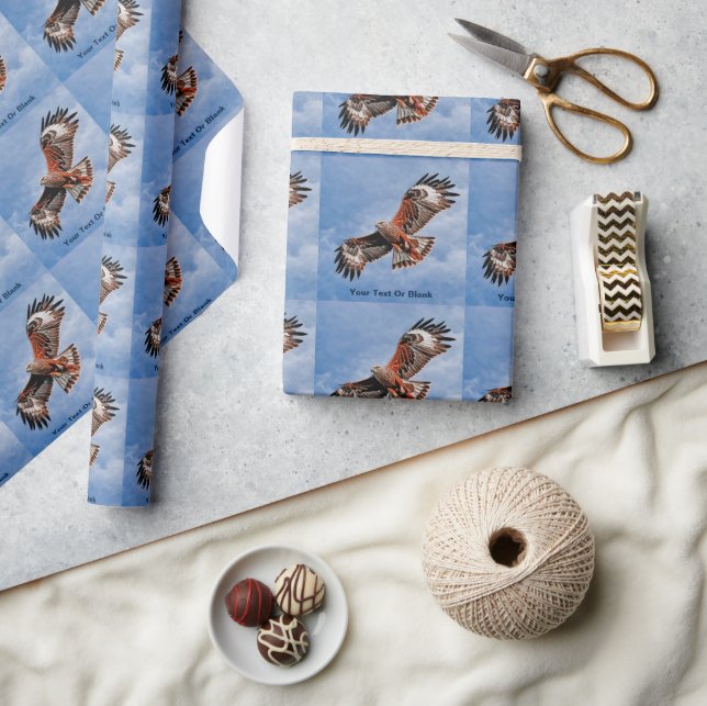 Soaring Red Kite Wrapping Paper (Crafts)
