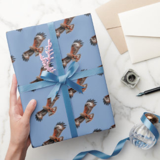 Soaring Red Kite Wrapping Paper