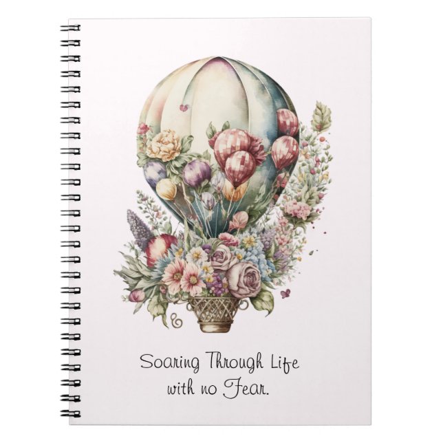 Soaring Through Life with No Fear Notebook (Front)