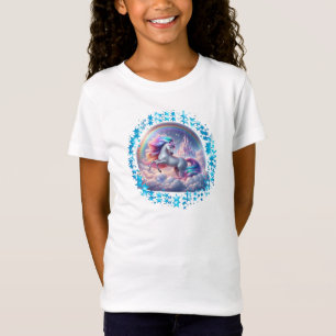 Soaring Unicorn Castle T-Shirt – Rainbow Fantasy