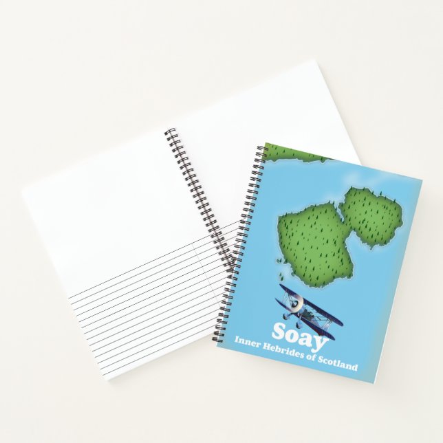 Soay Inner Hebrides of Scotland map Notebook (Inside)