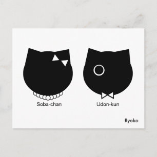 Soba-chan & Udon-kun Origins Postcard