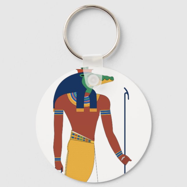 Sobek Crocodile  God Key Ring (Front)