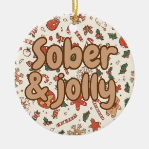 Sober christmas ceramic tree decoration