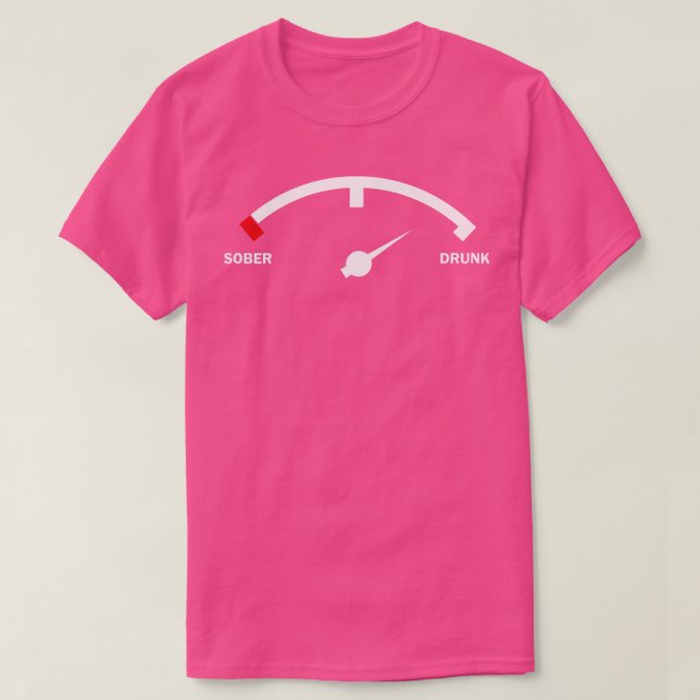 Sober Drunk indicator T-Shirt (Design Front)