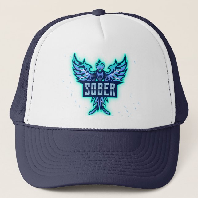 Sober Phoenix Soar Trucker Hat (Front)