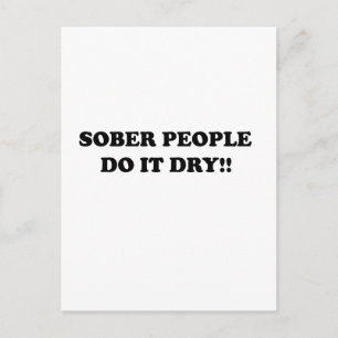 Sober Postcard