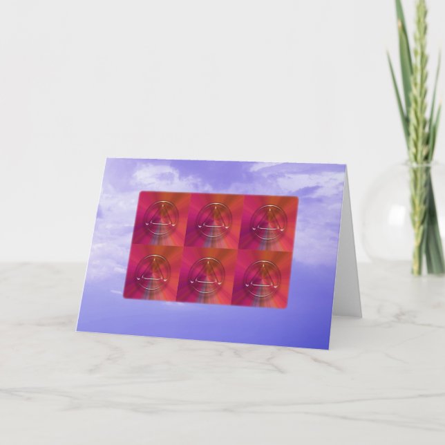 Sober Sobriety Recovery Greeting Card (Front)