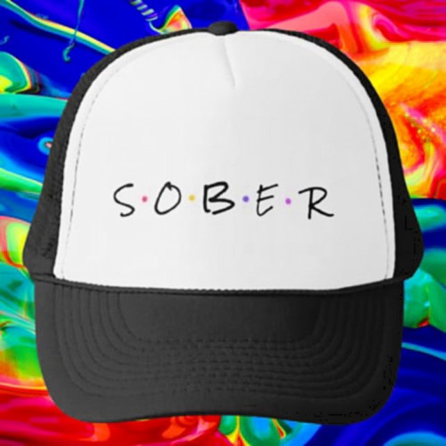 Sober Typography Trucker Hat (Creator Uploaded)