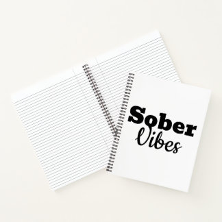 Sober Vibes – Motivational Sobriety Recovery Gift Notebook