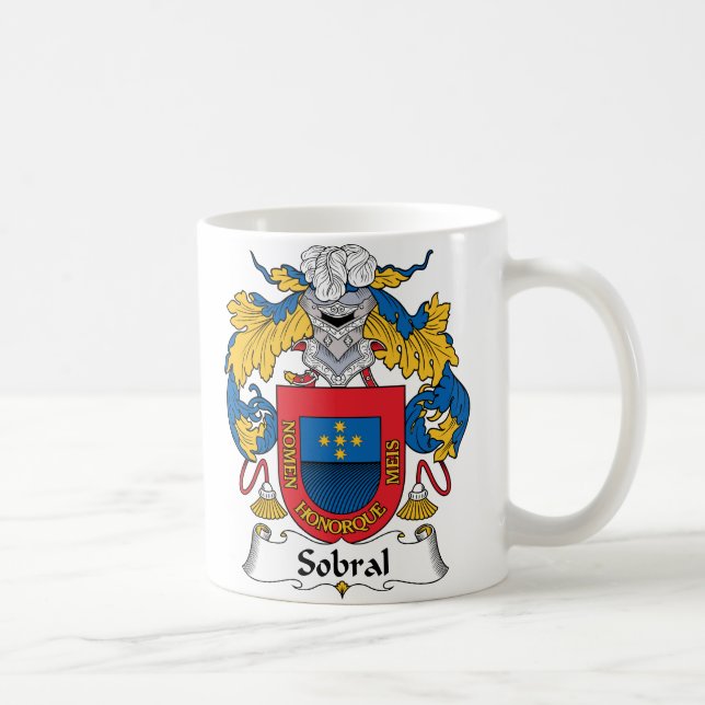 Sobral Family Crest Coffee Mug (Right)