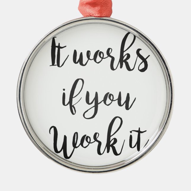 Sobriety 12 step recovery quote gift clean sober metal tree decoration (Front)