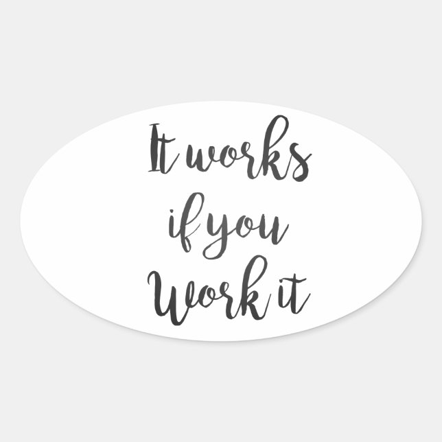 Sobriety 12 step recovery quote gift clean sober oval sticker (Front)