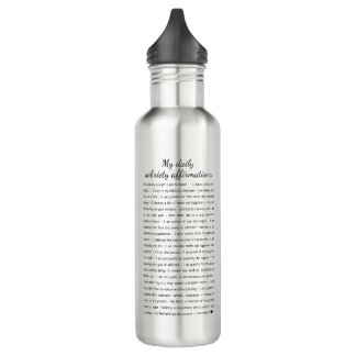 Sobriety Affirmations Any Name Date Custom 710 Ml Water Bottle