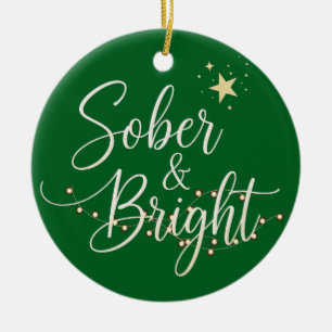 Sobriety christmas  ceramic tree decoration
