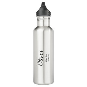 Sobriety Custom Name and Sober Date Affirmation 710 Ml Water Bottle