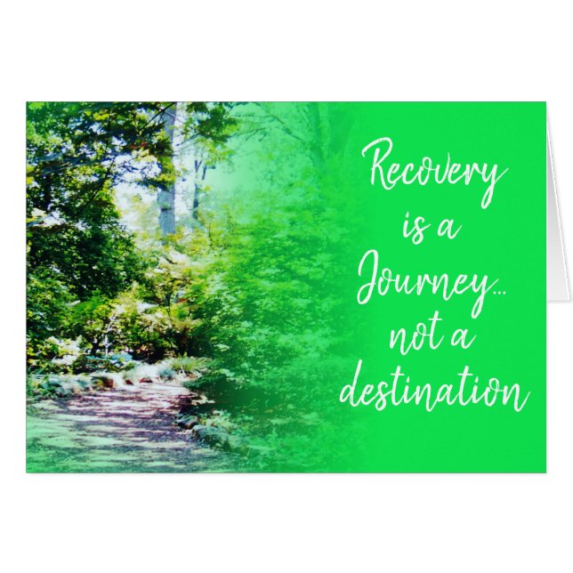 sobriety is a journey card 25z (Front Horizontal)