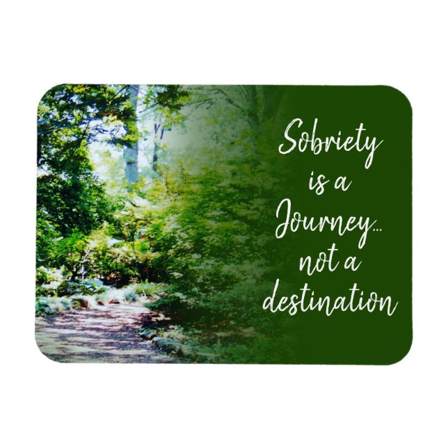sobriety is a journey magnet 19 (Horizontal)