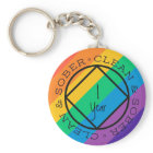 Sobriety Keychain Custom Personalized Keepsake