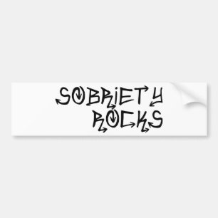 Sobriety Rocks Bumper Sticker