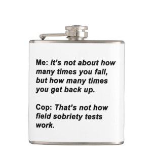 Sobriety Test Hip Flask