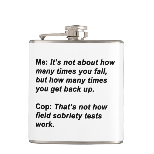 Sobriety Test Hip Flask (Front)