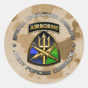 SOC Joint Forces Command CSIB+SSI Classic Round Sticker