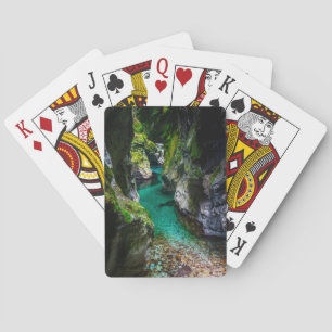 Soca gorge in Slovenia Playing Cards