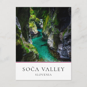 Soca gorge in Slovenia Postcard