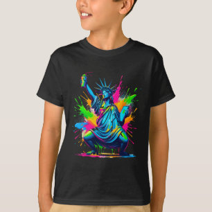 Soca Statue Of Liberty Dancing New York Dutty Mess T-Shirt