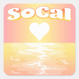 SoCal Love Square Sticker
