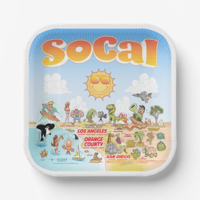 SoCal Paper Plate (Front)