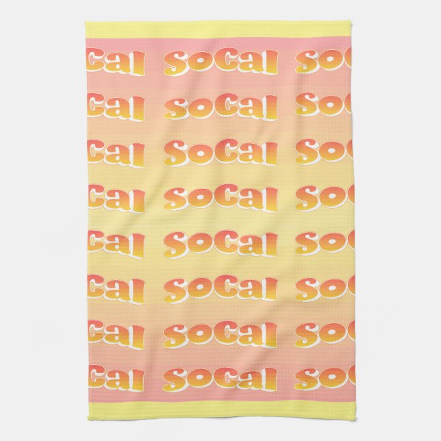 SoCal Rhythm Tea Towel (Vertical)