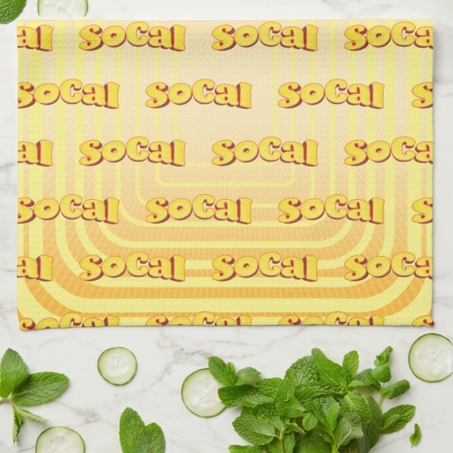 SoCal Rhythm Tea Towel (Folded)