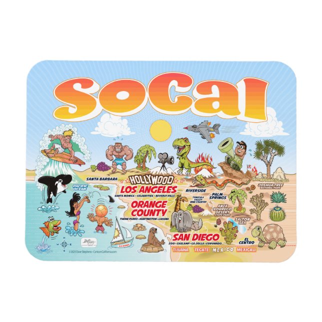 SoCal Souvenir Magnet (Horizontal)