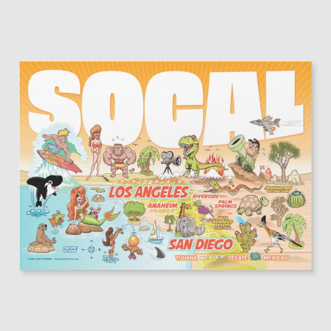 SoCal Souvenir Magnet (Front)