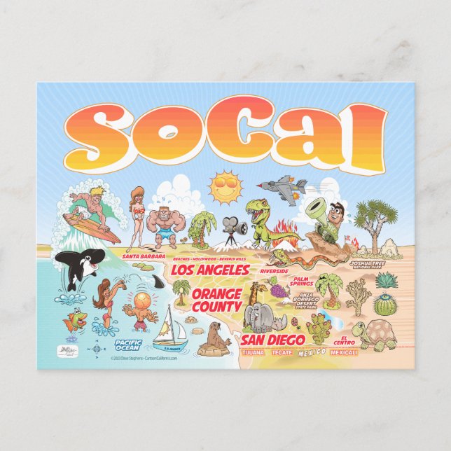 SoCal Souvenir Postcard (Front)