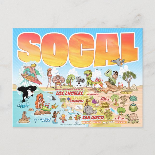 SoCal Souvenir Postcard (Front)