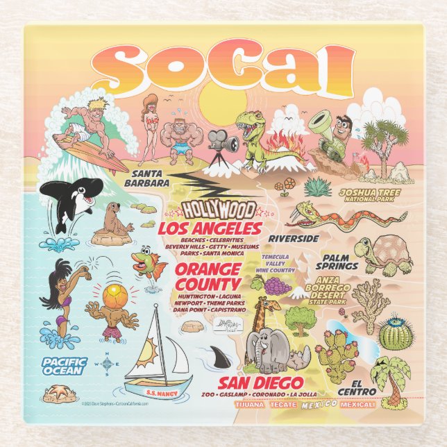 SoCal Sunset Coaster (Front)