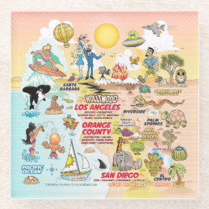 SoCal Sunset Glass Coaster