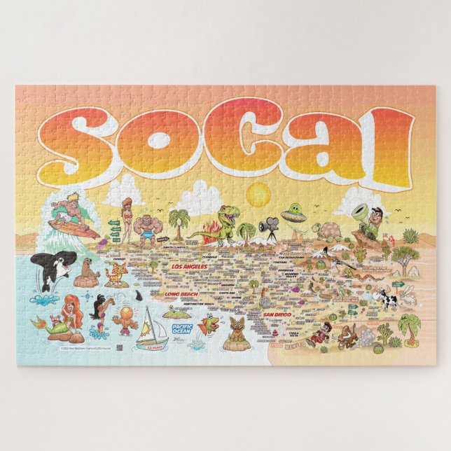 SoCal Sunset Jigsaw Puzzle (Horizontal)