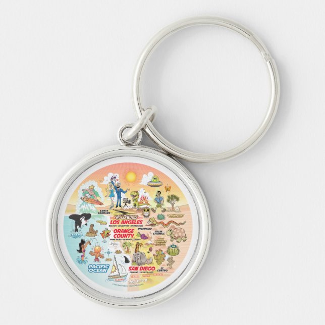 SoCal Sunset Key Ring (Front)