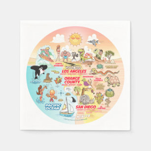 SoCal Sunset Napkin