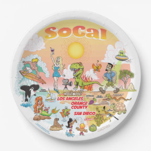 SoCal Sunset Plate